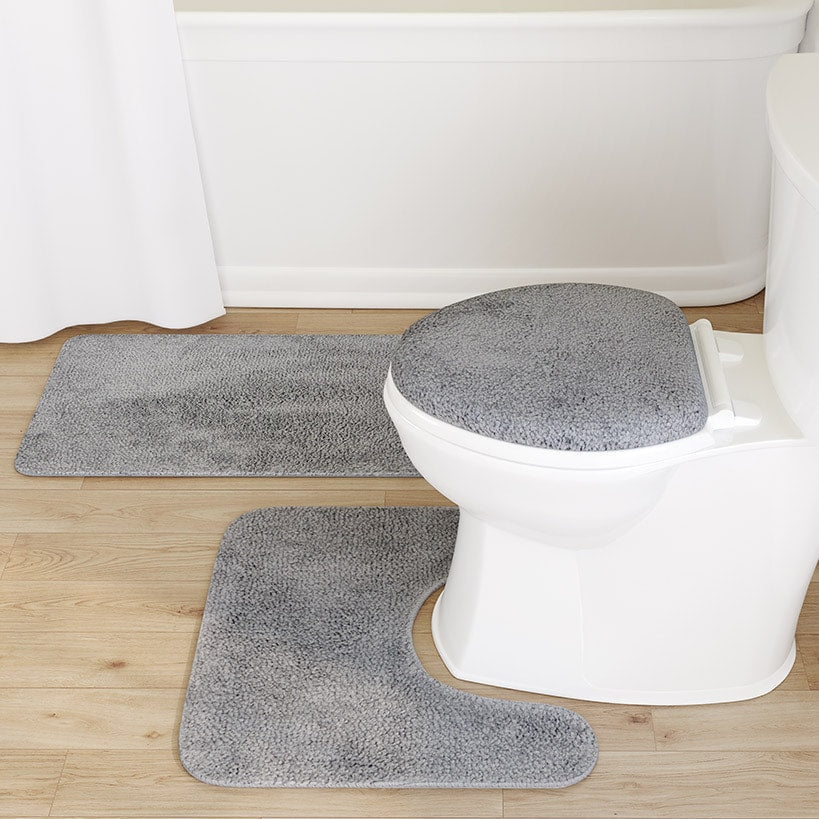 3-Piece Bath Rug Set with Non-Slip Backing