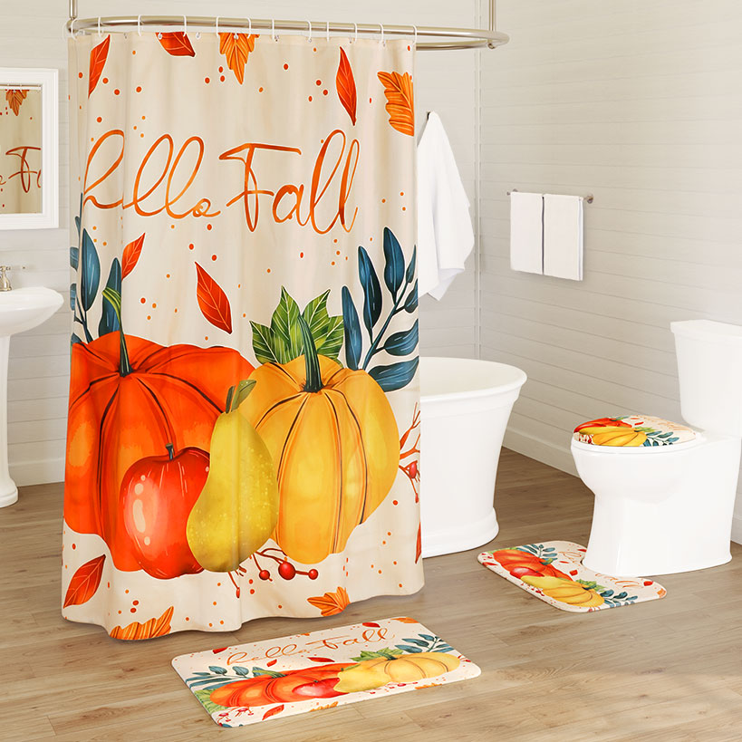 Hello Autumn Memory Foam Bath Set, 16-Piece