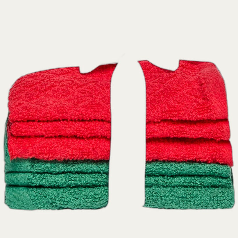 Soft Cotton Washcloth Set, 6-Piece