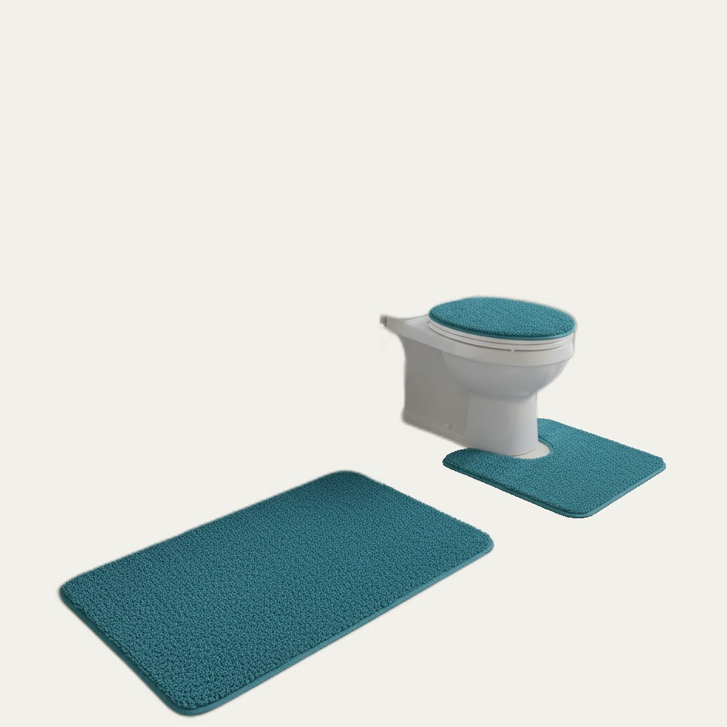 3-Piece Bath Rug Set with Non-Slip Backing