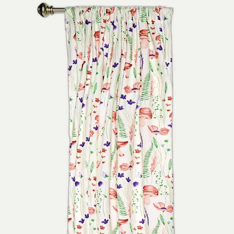 Stella Mushroom Print Window Panel