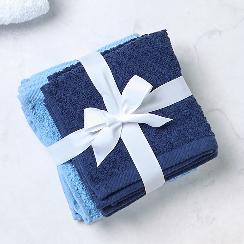 Soft Cotton Washcloth Set, 6-Piece