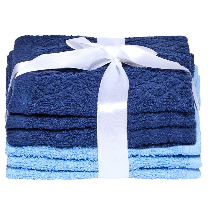Soft Cotton Washcloth Set, 6-Piece