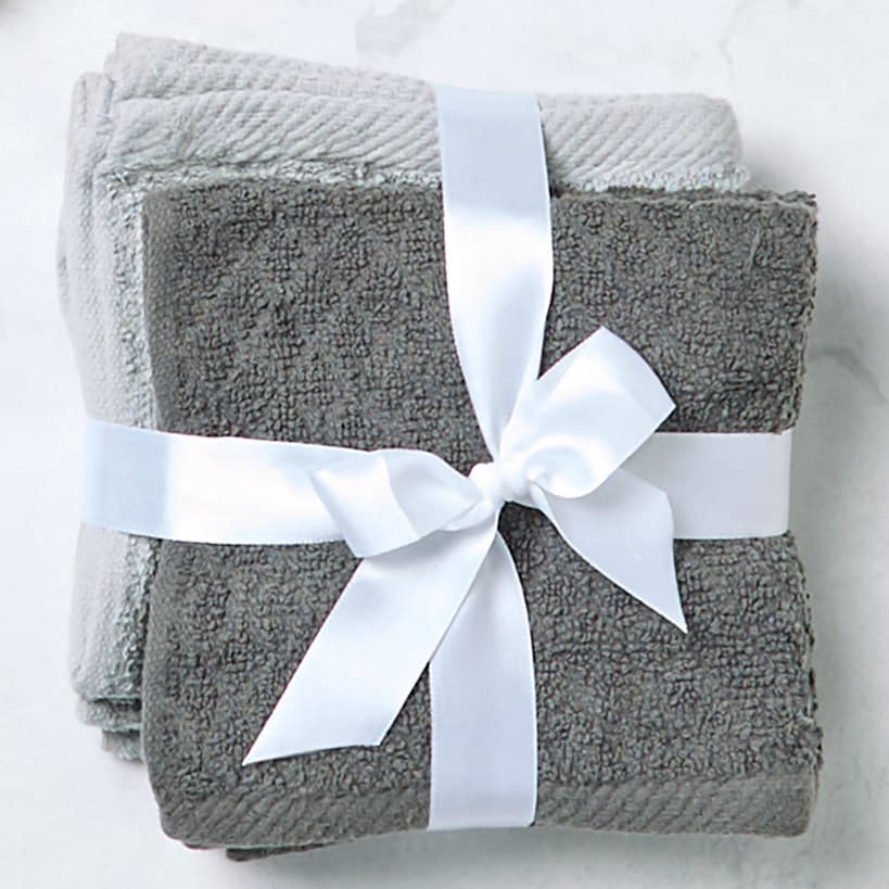 Soft Cotton Washcloth Set, 6-Piece