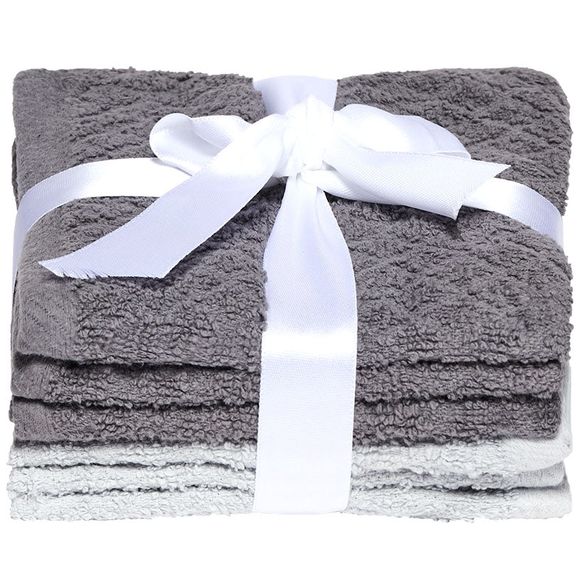 Soft Cotton Washcloth Set, 6-Piece