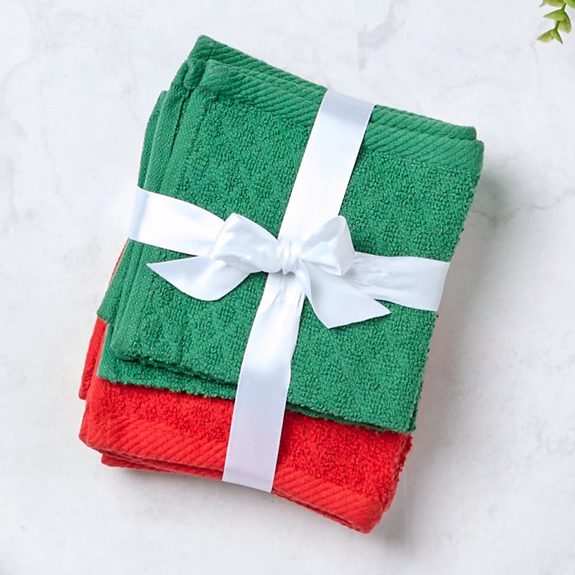 Soft Cotton Washcloth Set, 6-Piece